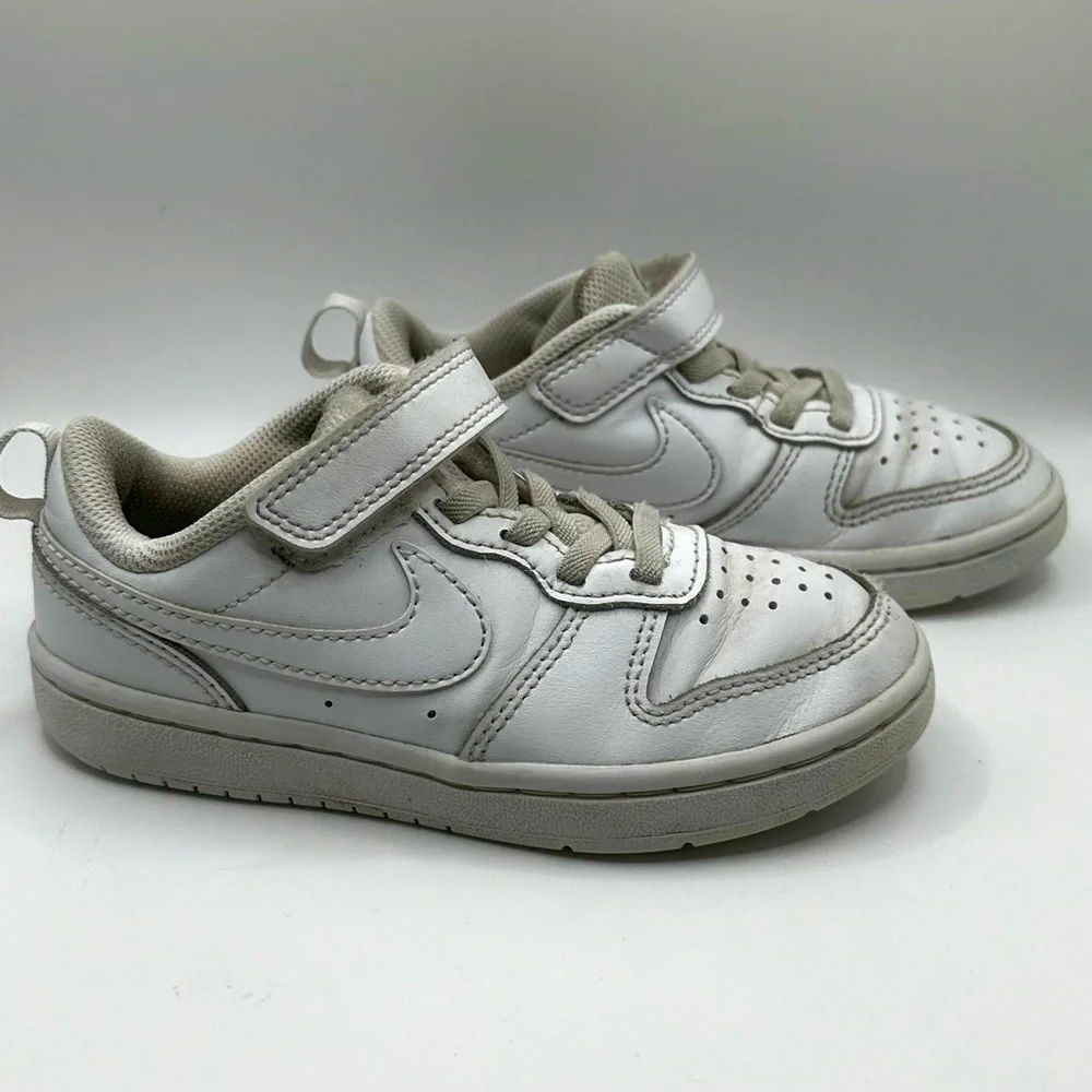 Nike | White Kids' Court Borough Low Top Sneaker Baby/Toddler | size 11.5